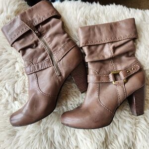 FOSSIL Genuine Leather Ankle Booties Sz 10